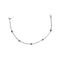 Station 7in Diamond And Blue Sapphire Bracelet - 1